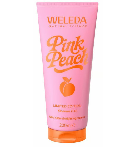 Weleda – Gel Douche Pink Peach édition limitée, 200 ml
