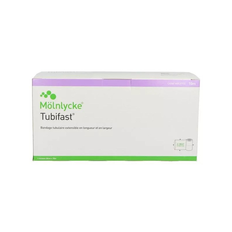 Molnlycke Health Care – Tubifast 2-Way Stretch Violet, 20 cm x 10 m