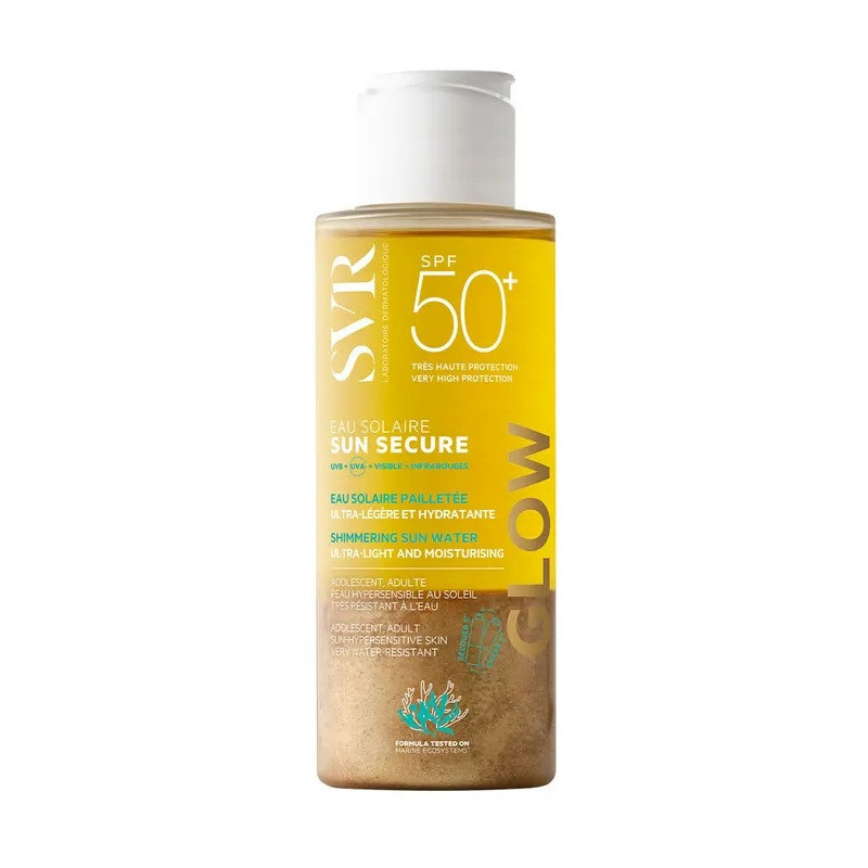 SVR – Sun Secure Eau Solaire Glow SPF50+ Visage et Corps, 100 ml SVR – Sun Secure Eau Solaire Glow SPF50+ Visage et Corps, 100 ml