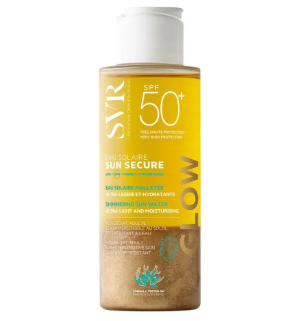 SVR – Sun Secure Eau Solaire Glow SPF50+ Visage et Corps, 100 ml