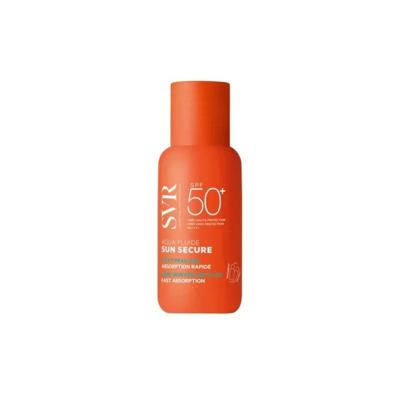 SVR – Sun Secure Aqua Fluide SPF50+ Visage Peaux Sensibles, 50 ml