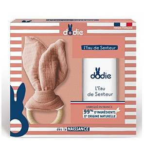 Dodie – Coffret Eau de Senteur Bébé + Hochet Terra, 50 ml