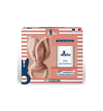 Dodie – Coffret Eau de Senteur Bébé + Hochet Terra, 50 ml