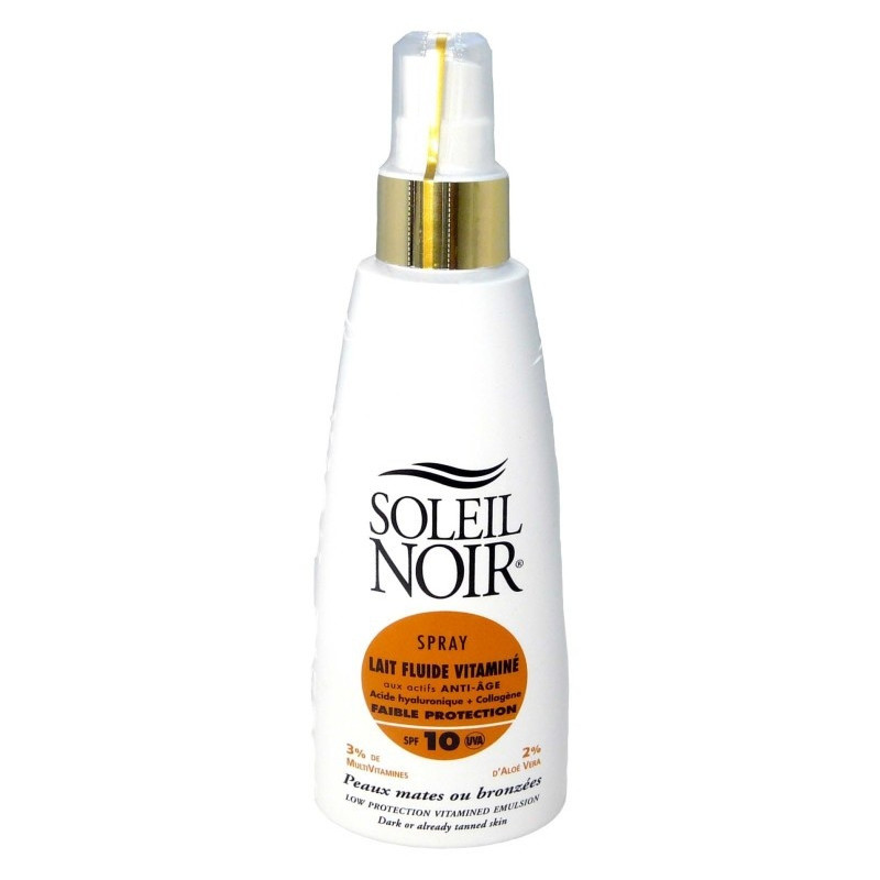 Soleil Noir – Lait fluide vitaminé anti-âge SPF10 UVA, 150 ml