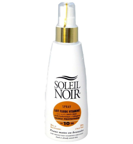 Soleil Noir – Lait fluide vitaminé anti-âge SPF10 UVA, 150 ml