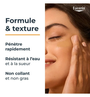 Eucerin – Fluide Solaire Ultra-Léger Hydro Protect SPF50+ Teinte Médium, 50 ml