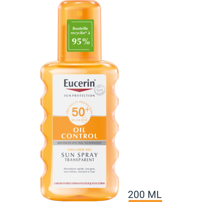 Eucerin – Sun Protection Oil Control Spray Transparent SPF50+, 200 ml Eucerin – Sun Protection Oil Control Spray Transparent SPF50+, 200 ml