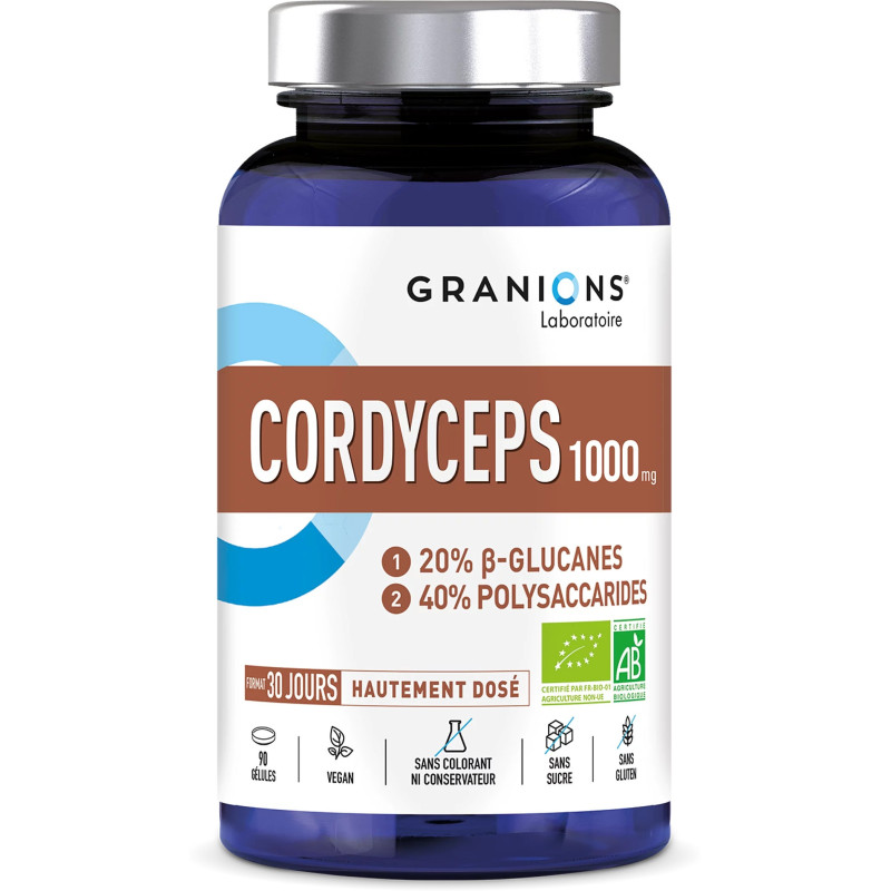 Granions – Cordyceps 1000 mg, 90 gélules