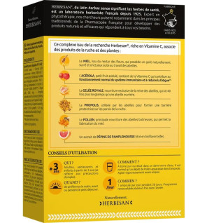 Herbesan – Complexe Vitalité Défenses Immunitaires, 20 ampoules de 10 ml