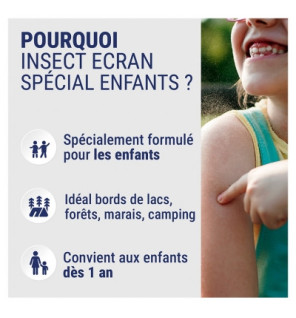 Insect Ecran – Spray Anti-Moustiques Spécial Enfants, 100 ml