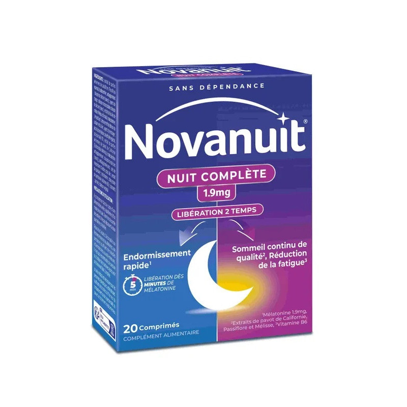 Sanofi – Novanuit Nuit Complète 1.9 mg, 40 capsules