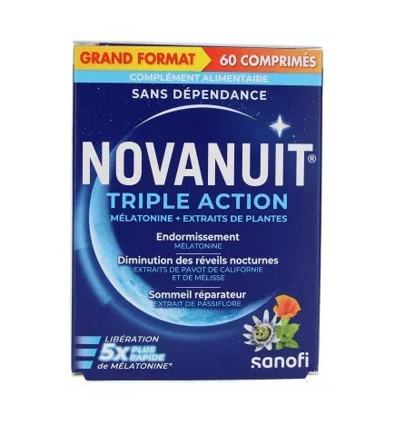 Sanofi – Novanuit Triple Action, 60 comprimés