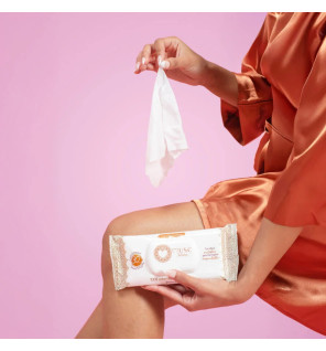 Musc Intime – La Précieuse Lingettes Intimes Amber Flower, 30 lingettes