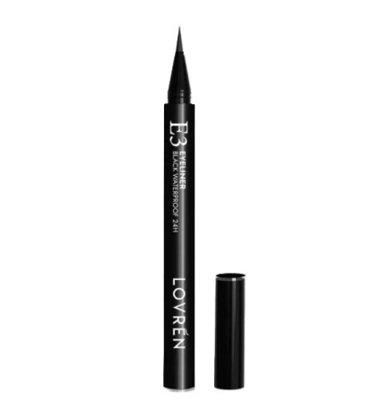 Lovren – Eye Liner Noir Waterproof 24H LE3, 1 unité
