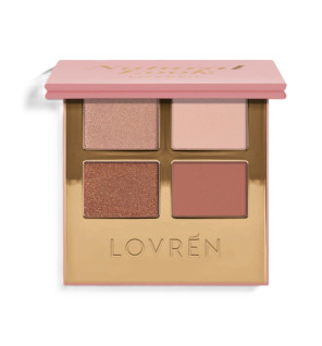 Lovren – Palette Ombre à Paupières Deep Sunset LOM3, 4 couleurs