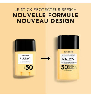 Lierac – Sunissime Stick Protecteur SPF50+ Visage & Zones Sensibles, 15 g