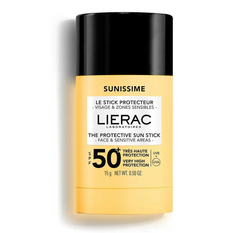 Lierac – Sunissime Stick Protecteur SPF50+ Visage & Zones Sensibles, 15 g