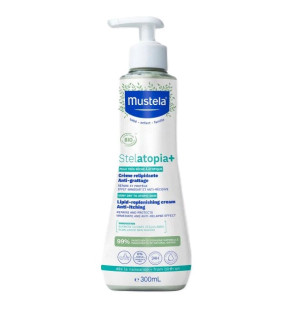 Mustela – Stelatopia+ Crème relipidante anti-grattage certifiée BIO, 300 ml
