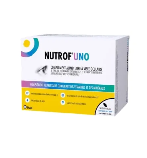 Laboratoires Théa – Nutrof Uno Complément Alimentaire à visée oculaire, 90 capsules