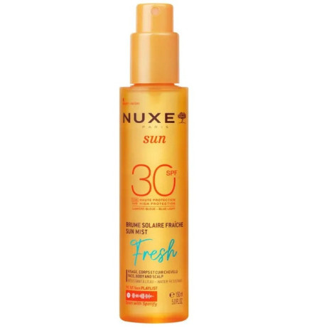 Nuxe – Sun Brume Solaire Fraîche SPF30 Visage Corps et Cuir Chevelu, 150 ml