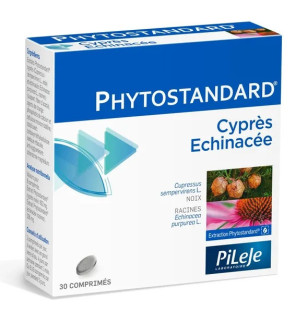 Pileje – Phytostandard Cyprès et Échinacée, 30 comprimés