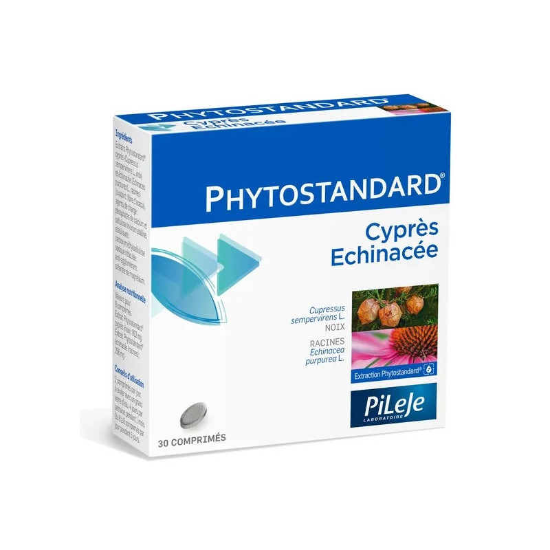 Pileje – Phytostandard Cyprès et Échinacée, 30 comprimés