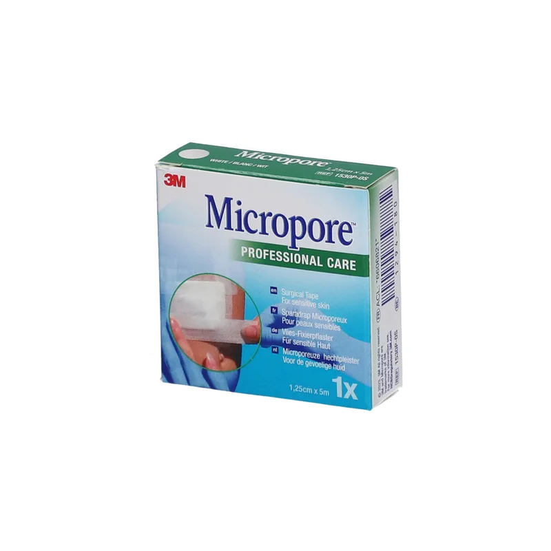 3M – Micropore Sparadrap microporeux, 5 m x 1,25 cm 3M – Micropore Sparadrap microporeux, 5 m x 1,25 cm