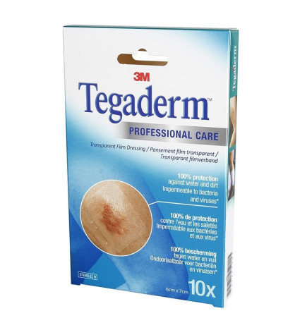3M – Tegaderm Pansement adhésif transparent, 10 cm x 6 cm x 7 cm