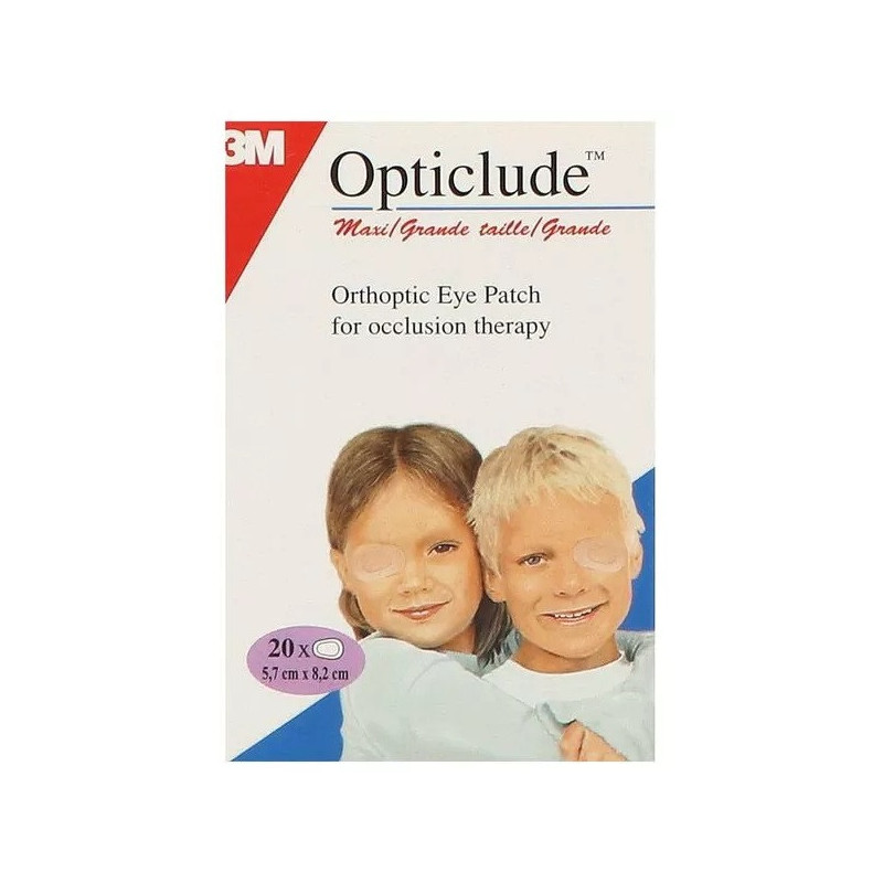 3M – Opticlude Pansement orthoptique chair taille Maxi, 5,7 cm x 8 cm (boîte de 20) 3M – Opticlude Pansement orthoptique chair taille Maxi, 5,7 cm x 8 cm (boîte de 20)