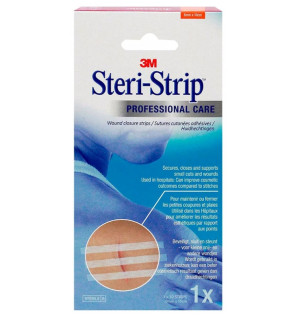 3M – Steri-Strip Sutures cutanées adhésives, 6 mm x 10 cm (boîte de 10)