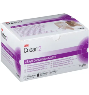 3M – Coban 2 Système de compression bi-bandes, 10 cm x 3,5 m