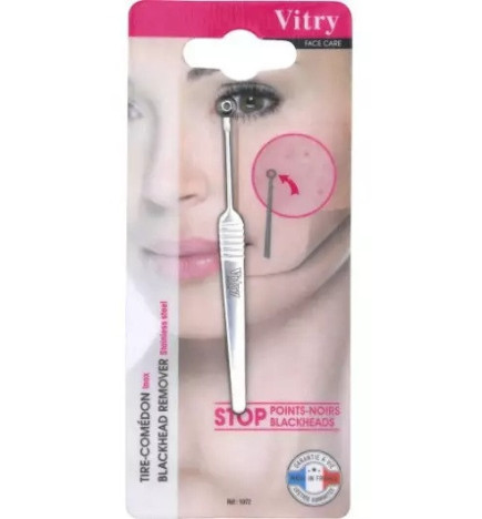 Vitry – Tire-comédons inox, 1 pièce