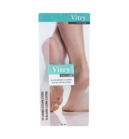 Vitry – Foot Care Recharges 10 lames pour coupe-cors, 10 lames