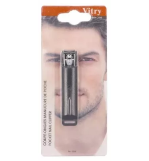Vitry – Men Care coupe-ongles manucure de poche, 1 coupe-ongles