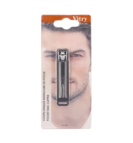 Vitry – Men Care coupe-ongles manucure de poche, 1 coupe-ongles