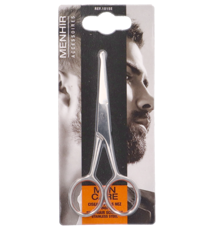 Vitry – Ciseaux pour poils du nez inox, 1 paire