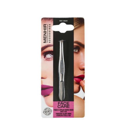 Vitry – Pince à épiler mors biais inox 9 cm, 1 pièce