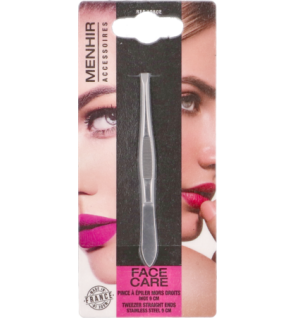 Vitry – Pince à épiler mors droits inox 9 cm, 1 pince