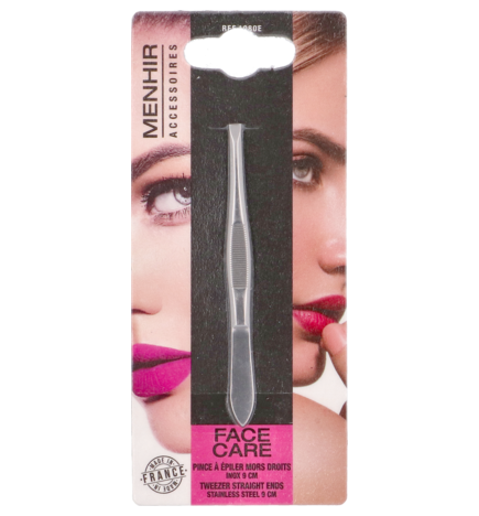 Vitry – Pince à épiler mors droits inox 9 cm, 1 pince