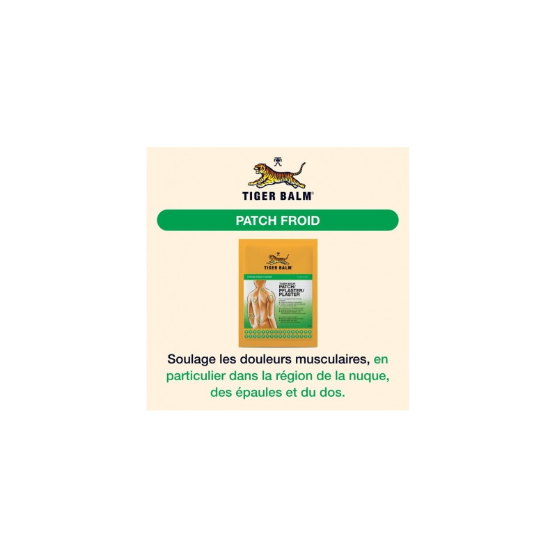 Tiger Balm – Patchs Baume du Tigre, 3 patchs