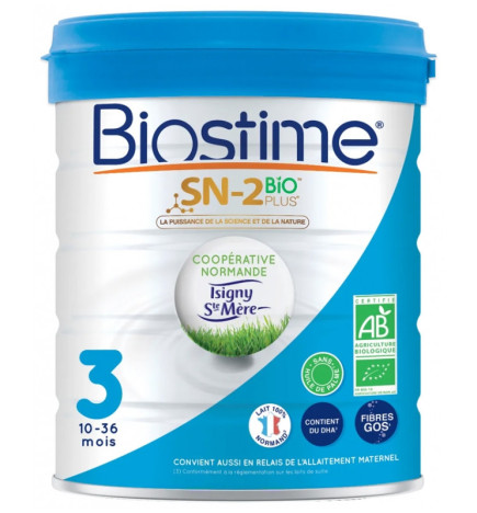 Biostime – SN-2 Bio Plus 3ème âge, 800 g