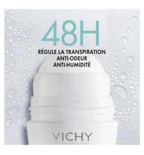 Vichy – Déodorant Anti-Transpirant 48H Roll-On, 50 ml