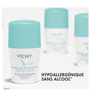 Vichy – Déodorant Anti-Transpirant 48H Roll-On, 50 ml