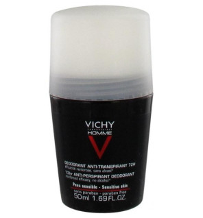Vichy – Homme Déodorant Anti-Transpirant 72H Contrôle Extrême Roll-On, 50 ml
