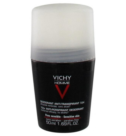 Vichy – Homme Déodorant Anti-Transpirant 72H Contrôle Extrême Roll-On, 50 ml