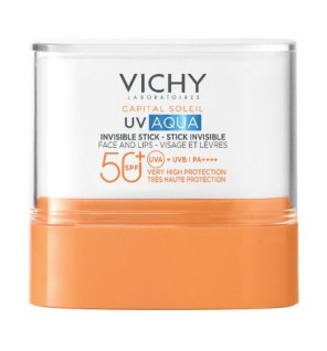 Vichy – Capital Soleil Stick UV-Aqua SPF50+ Visage et Lèvres, 1 stick