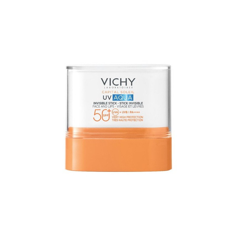 Vichy – Capital Soleil Stick UV-Aqua SPF50+ Visage et Lèvres, 1 stick