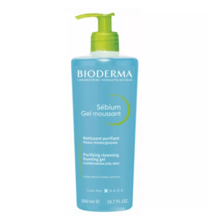Bioderma – Sébium Gel Moussant Nettoyant Purifiant, 500 ml