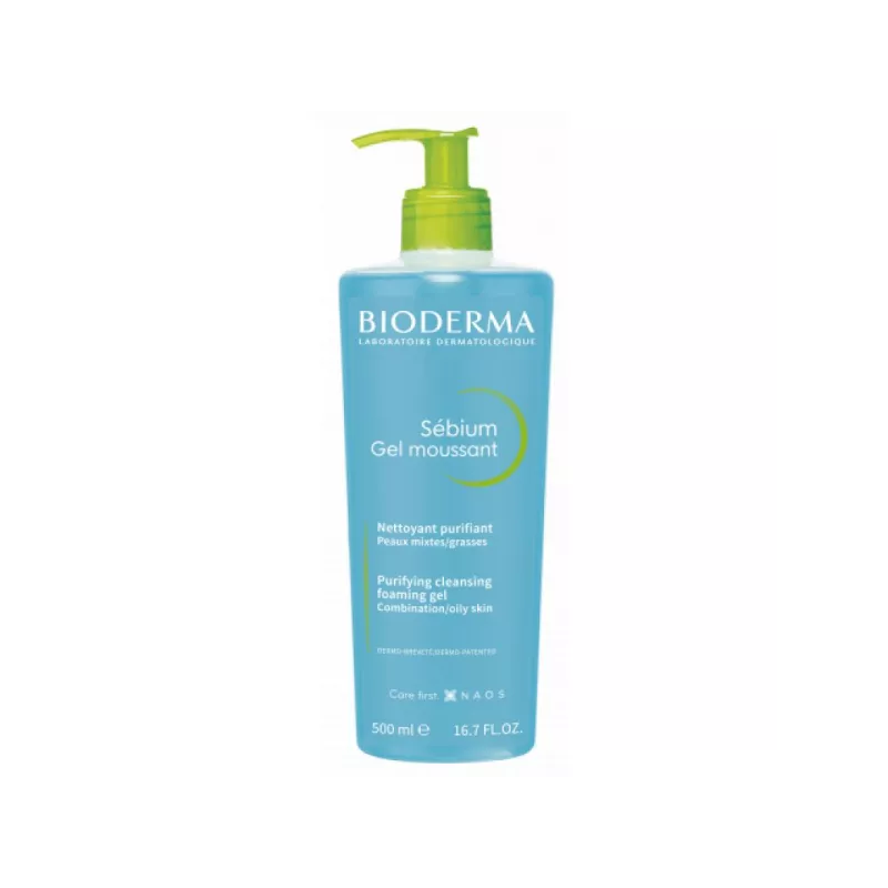 Bioderma – Sébium Gel Moussant Nettoyant Purifiant, 500 ml Bioderma – Sébium Gel Moussant Nettoyant Purifiant, 500 ml