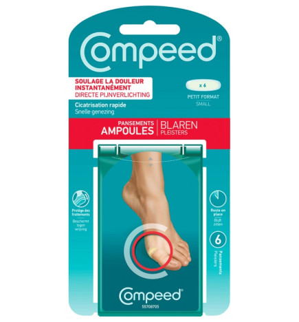 Compeed – Ampoules Petit Format Pansements, 6 pansements